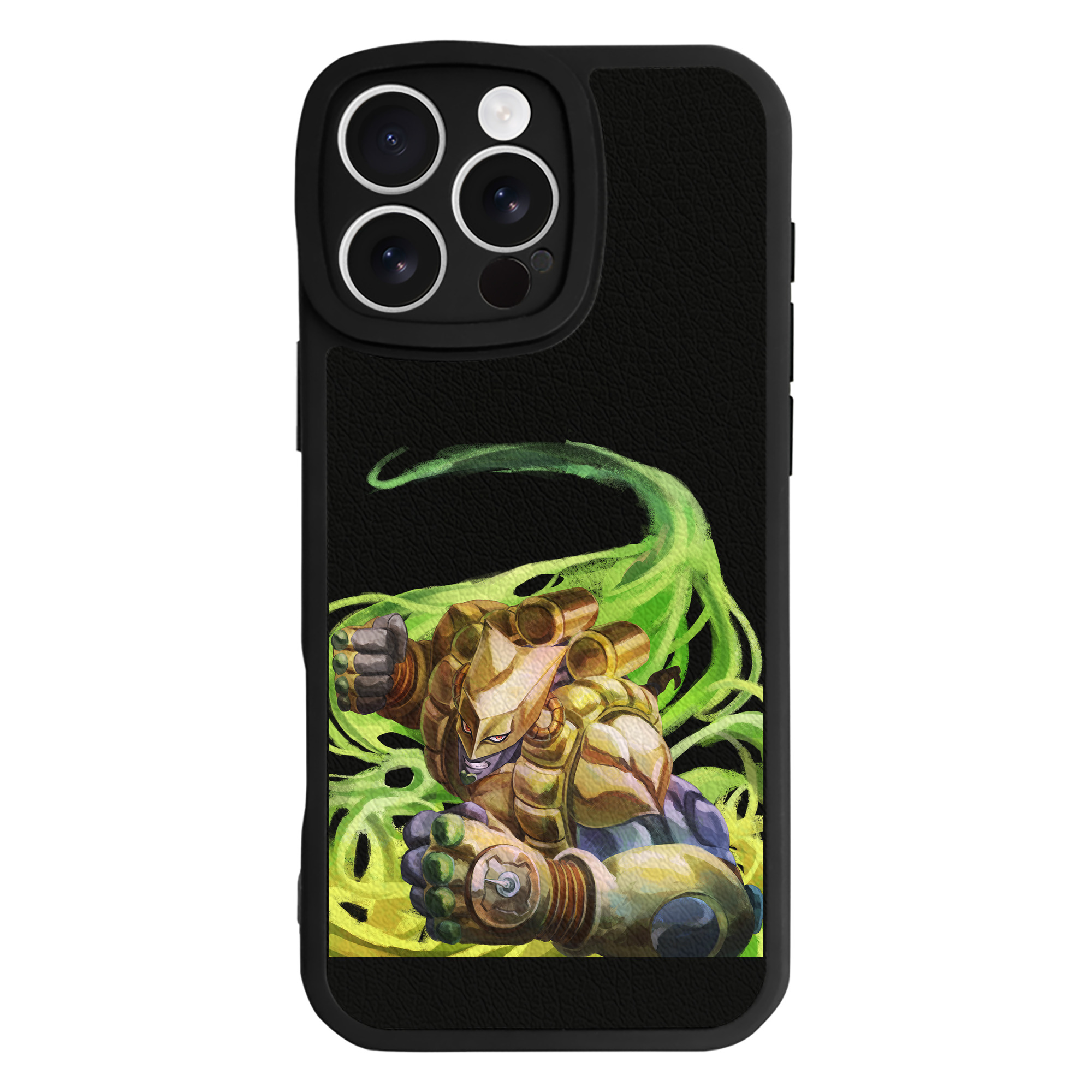 （画像用） ジョジョの奇妙な冒険 ディオ?ブランドー JoJo's Bizarre Adventure Dio Brando 【iPhone 16シリーズ対応】シリコンスマホケース（レザー調） 材質：シリコン